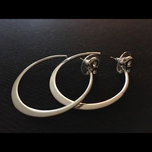 Brand New Betsy Johnson Bowed Hooped Earrings